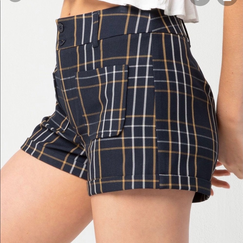 Sky & Sparrow Plaid Shorts S